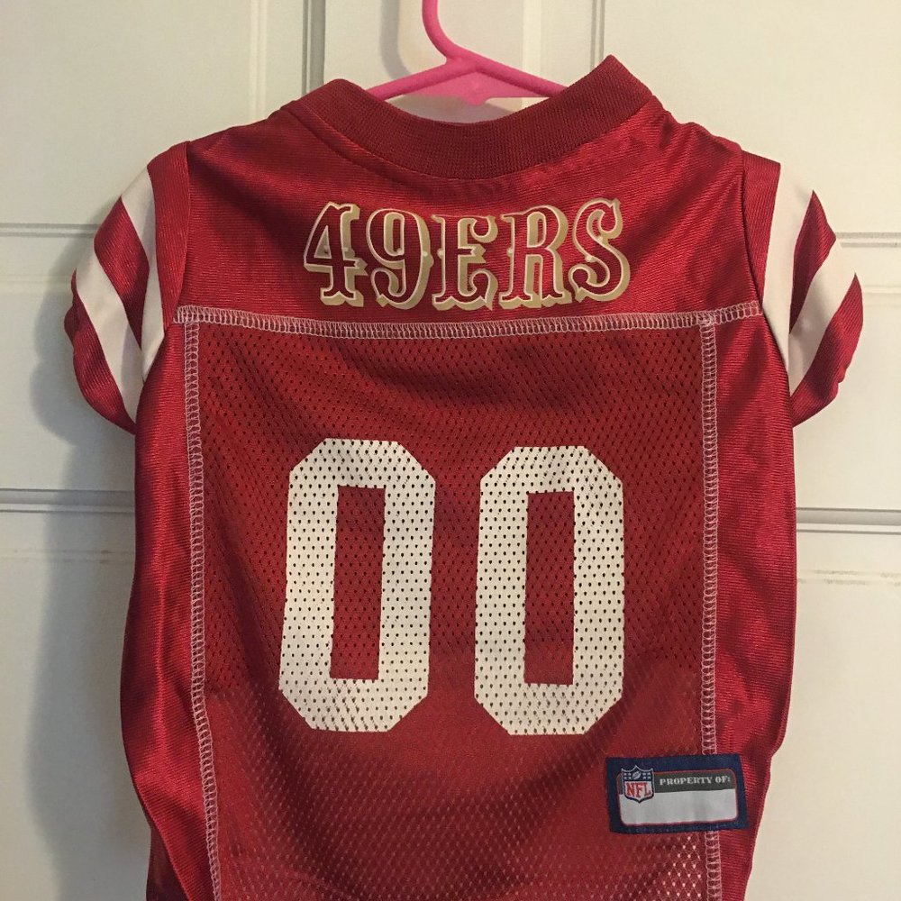 San Francisco 49ers Pet Jersey size medium - NWOT